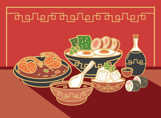 Sticker - oriental cuisine menu