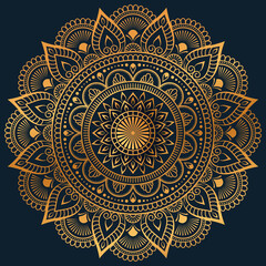 Seamless vector mandala pattern design for background