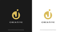Letter J Logo Icon Negative Space Design Template Elements	