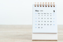 May 2022 Desk Calendar.