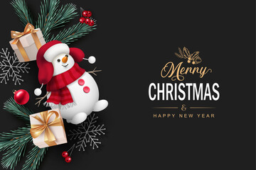 Poster - Merry Christmas and Happy New Year banner