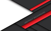 Abstract Red Black Shadow Geometric With White Blank Space Design Modern Futuristic Technology Background Vector