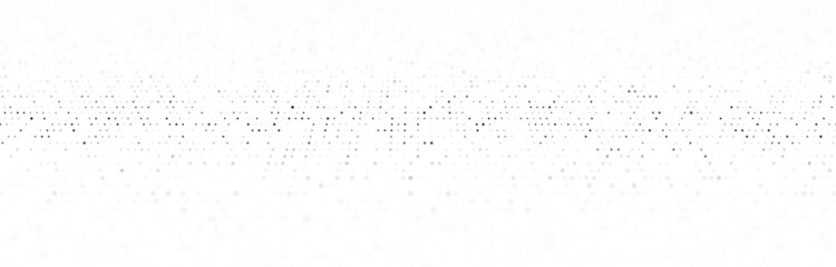 Abstract white background with glowing dots. Network connection structure. Geometric flow in cyberspace. 3D rendering.