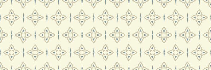 Wall Mural - Background images with simple decorative patterns on a light beige background for your design projects, seamless pattern, wallpaper textures with flat design. Vector illustration