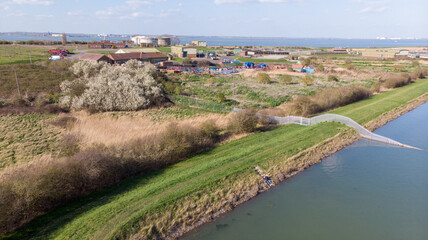 Wall Mural - aerial view medway