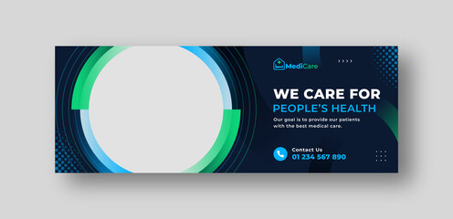 medical health care social media cover promotion web banner