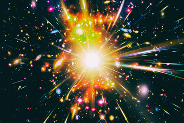 Wall Mural - pulsar. the elements of this image furnished by nasa.