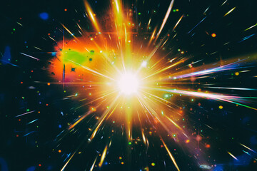 Wall Mural - pulsar. the elements of this image furnished by nasa.