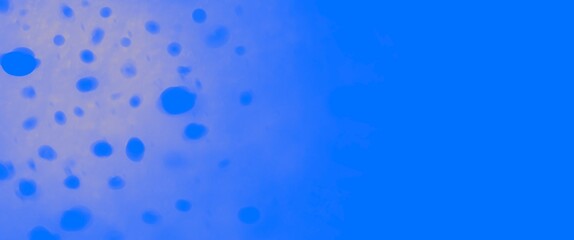 Wall Mural - water drops on blue