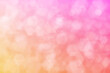 pink and orange abstract defocused background, hexagon shape bokeh spots