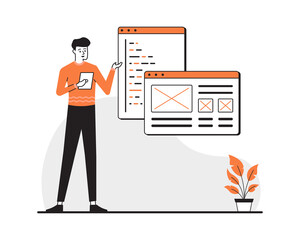 website programming development illustration