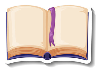 Wall Mural - opened book with empty pages