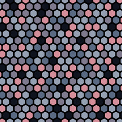 Wall Mural - abstract hexagonal pattern design overlapping design artwork decorative. cover style of minimal back