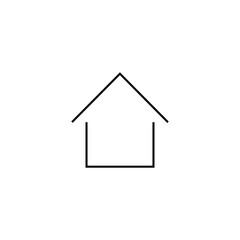 Wall Mural - property and mortgage concept. vector outline sign, thin line. perfect for advertising, web sites, o