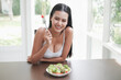 © u photostock - Portrait sexy asia woman with salad, healthy diet concept