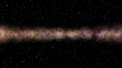 Wall Mural - futuristic galaxy night sky, milky way in the rays of the sun on a background of stars. 3d. 4k. isol