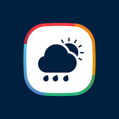 Canvas Print - Weather - App Icon Button