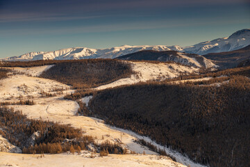 Wall Mural - snow covered mountains