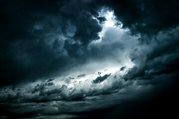 Wall Mural - dramatic clouds background
