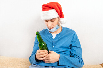 Poster - Young Man with a Beer