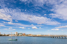 Australia, Victoria, Melbourne, Summer Sky Over Saint Kilda Pier