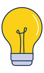 Sticker - bulb light icon