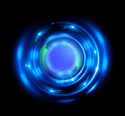 Wall Mural - vivid abstract background. beautiful swirl trail effect frame. .mystical portal. bright sphere lens.