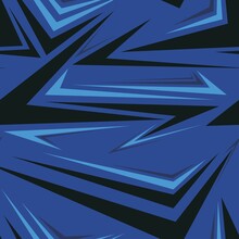 Blue Sports Textile Modern Seamless Wallpaper Background. Vector Bright Print For Fabric Or Wallpaper. Camouflage Sports. T-shirt And Clothing Print Graphic Vector. Urban Camouflage			