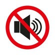 © keni - keep quiet. vector icon prohibiting to make noise. do not listen to loud music