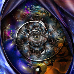 Canvas Print - Inside the tunnel of souls