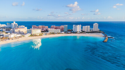 Wall Mural - Mexico Beach Carribean Sunset and Sunrise