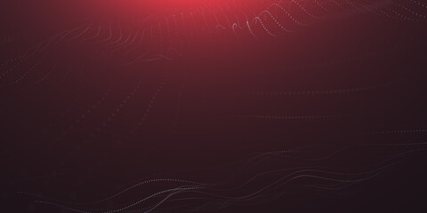Wall Mural - abstract particular digital background hi-tech and scientific technology data line connect. particul