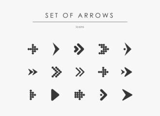 Wall Mural - arrows big black set icons. arrow icon. arrow vector collection. arrow. cursor. modern simple arrows
