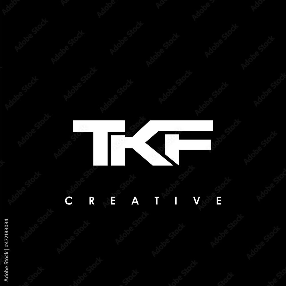 TKF Letter Initial Logo Design Template Vector Illustration Stock