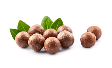 Poster - Macadamia nuts with leaves