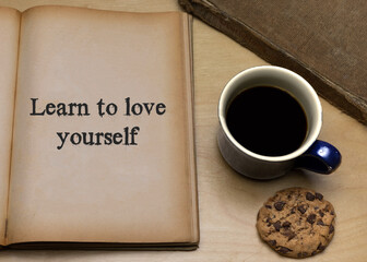 Canvas Print - Learn to love yourself