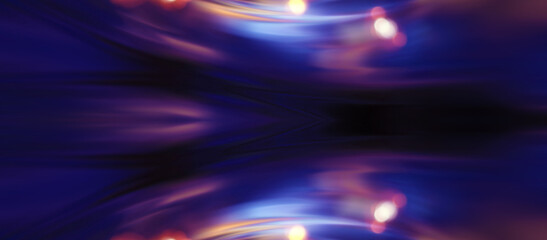 Wall Mural - dark futuristic, bright abstract background, neon glow, laser lines, shapes. blurry bokeh.