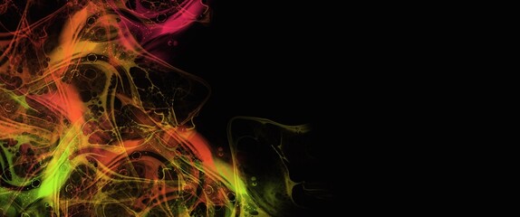 Wall Mural - red and yellow smoke