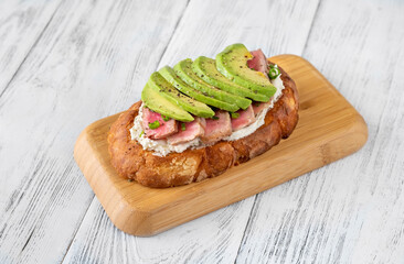 Sticker - Toast with tuna and avocado