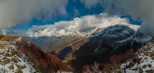 Wall Mural - Trekking surrounded by the foliage in Friuli-Venezia Giulia