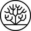 Coral safe label line icon, vector illustration