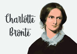 Fototapeta Paryż - Charlotte Bronte portrait