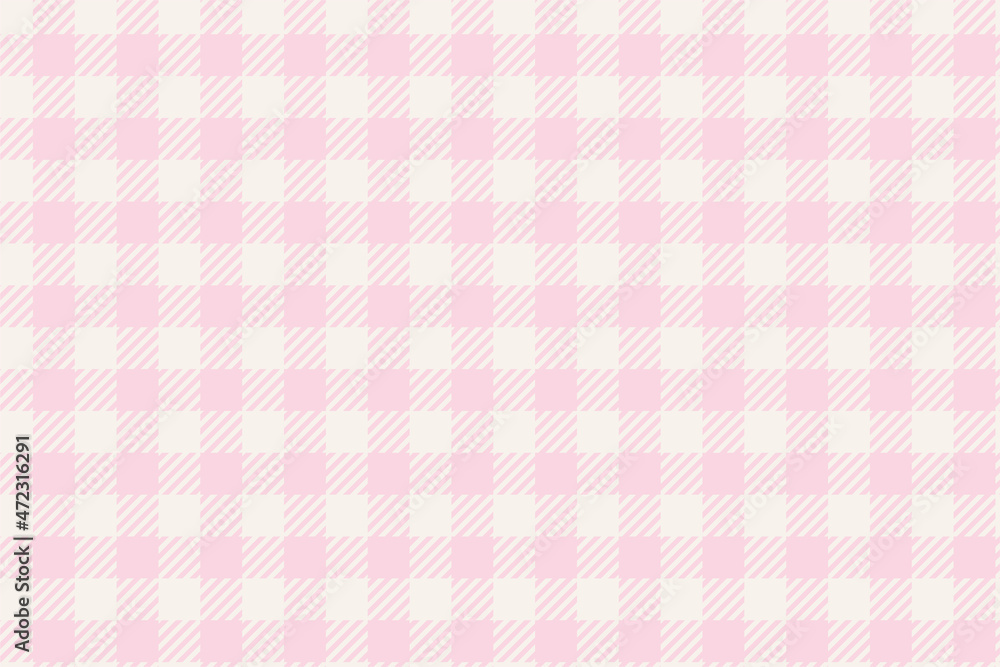 背景 ギンガムチェック うすピンクと白 の Stock ベクター | Adobe Stock