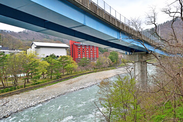 Wall Mural - 【群馬県利根郡】諏訪峡遊歩道 利根川