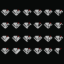 URA To URZ Letter Logo Creative Design In Diamond Shape
