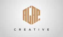 Letters ALAP Creative Polygon Hexagon Logo Victor Template