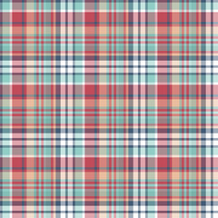 Wall Mural - Plaid seamless pattern. Vector background of textile ornament. Flat fabric design.