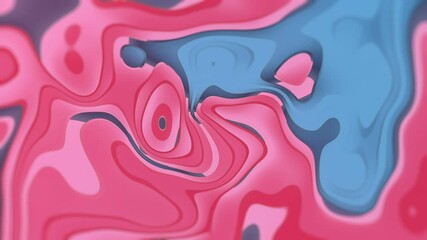 Poster - Line art holographic digital loop animation. 3d rendering abstract backdrop HD