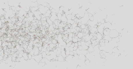 Abstract Low Polygon Mesh color Generative Art background illustration