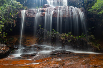 Canvas Print - View of Fairy Falls at Blue Mountains, Sydney, Australia.